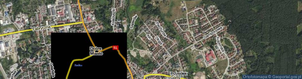 Zdjęcie satelitarne Armii Krajowej ul.